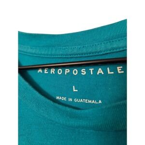 Aeropostale New York Teal Graphic T-Shirt‎ Mens Large Casual Tee